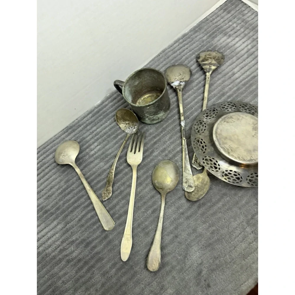 Lot Of Vintae Silverware See Pics